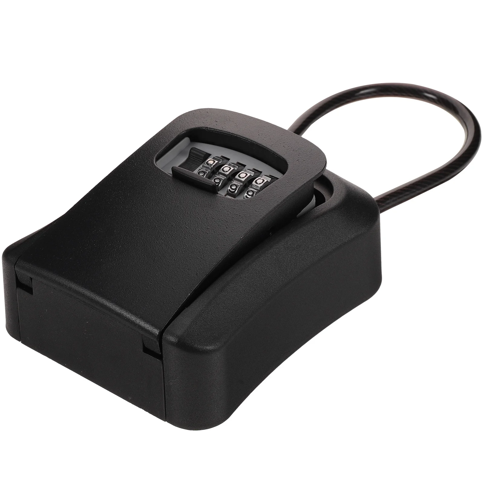 Wall Mount Key Box 4-Digit Combination Lock for Exterior Doors Secure Key Storage for Schools Nursing Facilities