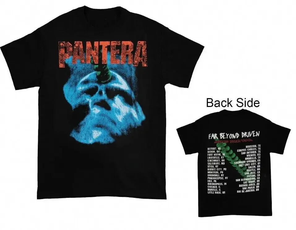 Pantera Far Beyond Driven Tour Black T-Shirt Double Side Tee Size S-3Xl For Fans