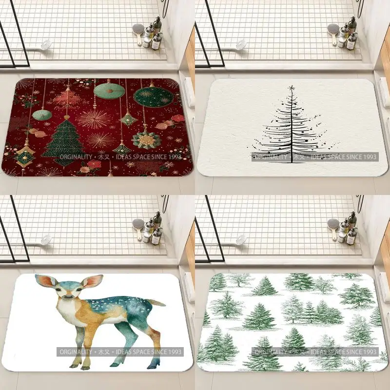 

Floral & Pine Cones Mat Living Room Decoration Home Sofa Non-Slip Carpet Study Bedroom Tatami Children'S Soft Floor Mat