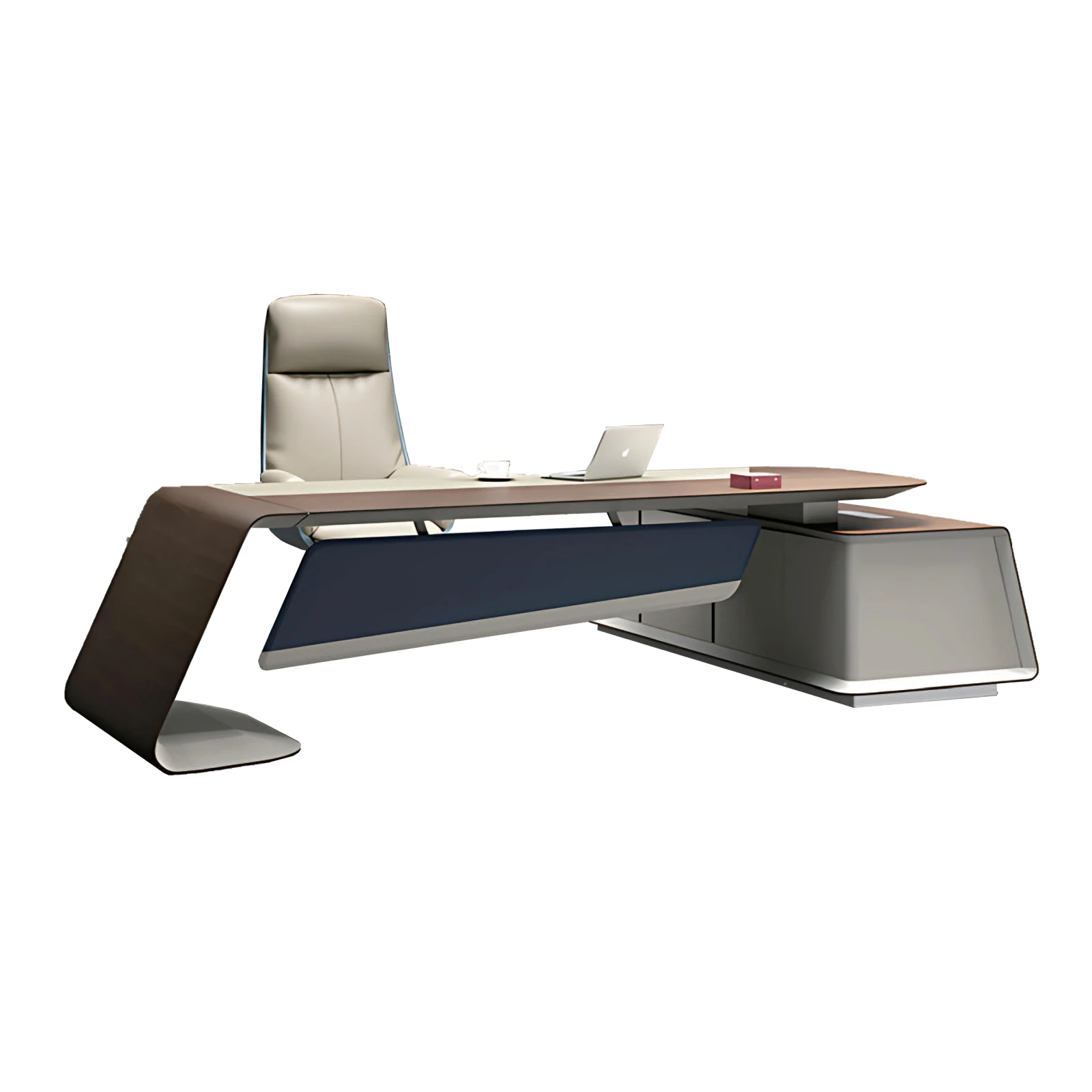 

Simple Modern Luxury Executive Boss Desk With Storage President's Office Computer Desk