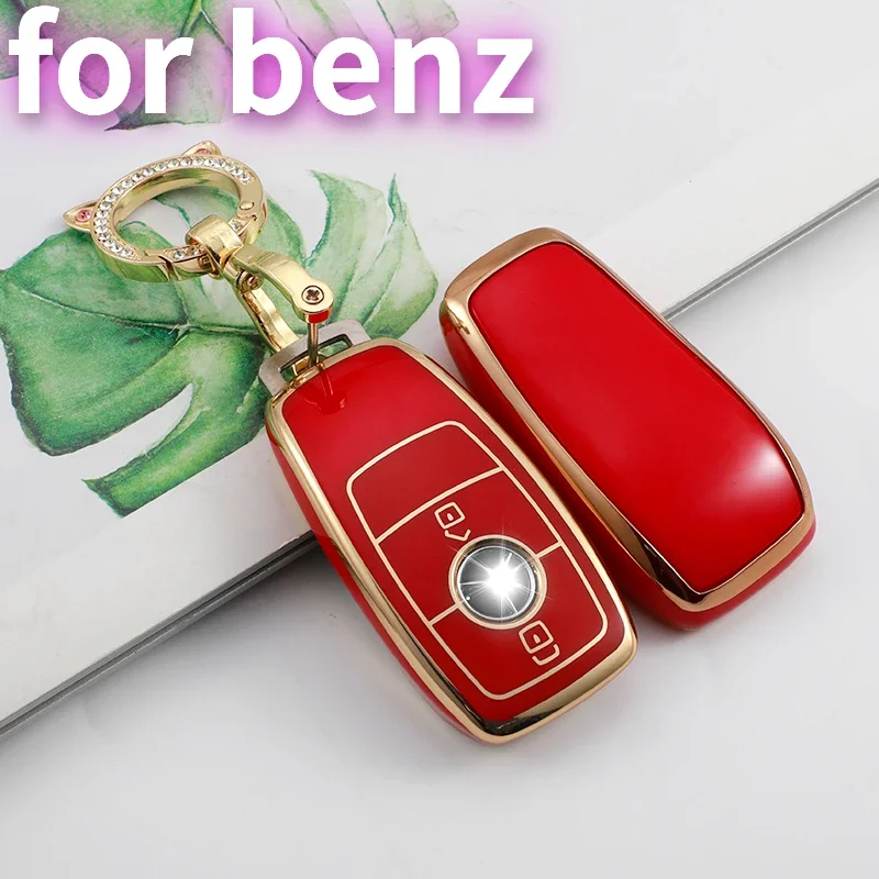 Car Key Cover Case Holder for Mercedes Benz A C E S G Class GLC CLE CLA GLB GLS W177 W205 W213 W222 X167 AMG Accessories