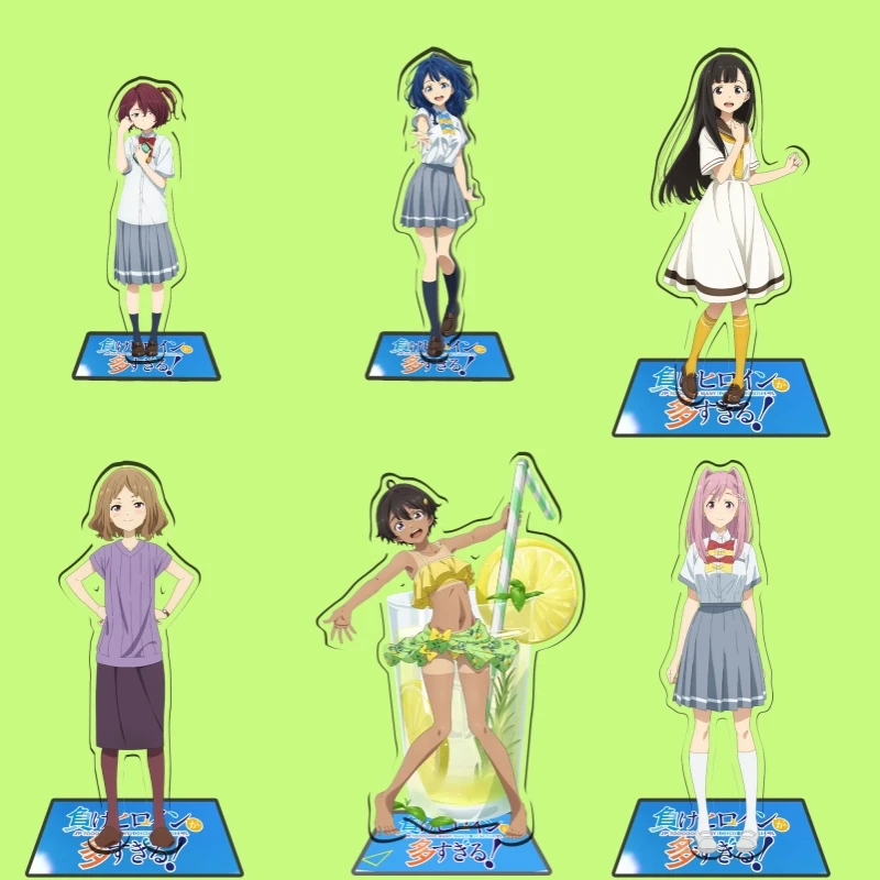 

Anna Yanami Remon Yakishio Acrylic Stand Too Many Losing Heroines! Anime Cosplay Christmas present key chain 15cm
