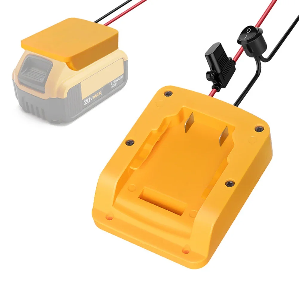 

1pc Power Battery Adapter For Dewalt 20V ON/OFF Switch Fuse For DCB200 For DCB205 Battery Adapter Power Tool Accessories