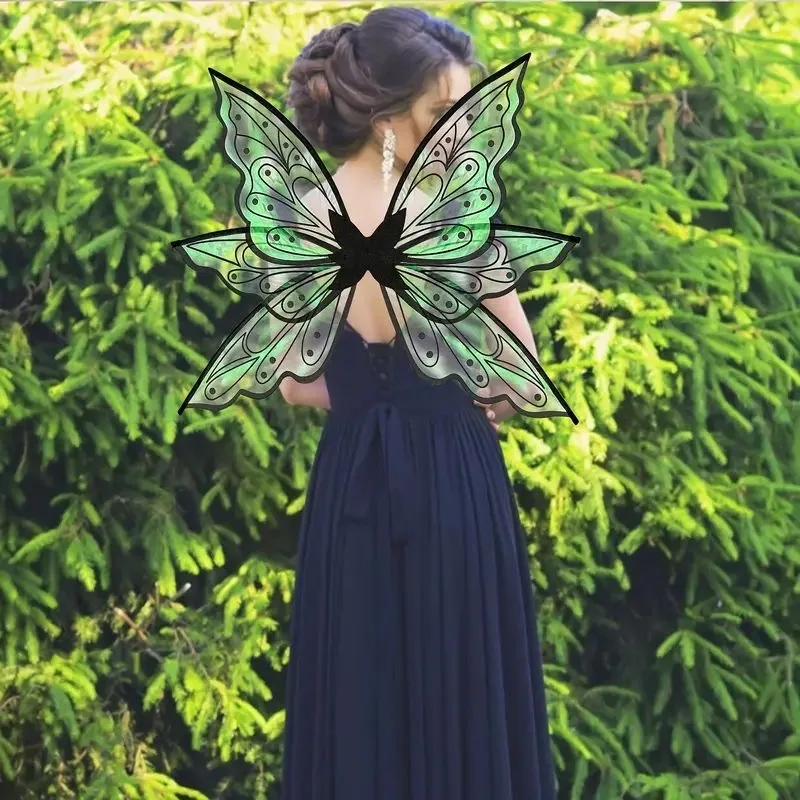 

Princess Elf Fairy Wing Butterfly Wings for Kids Happy Birthday Party Decorations Wedding Angel Wings Girl Performance Props