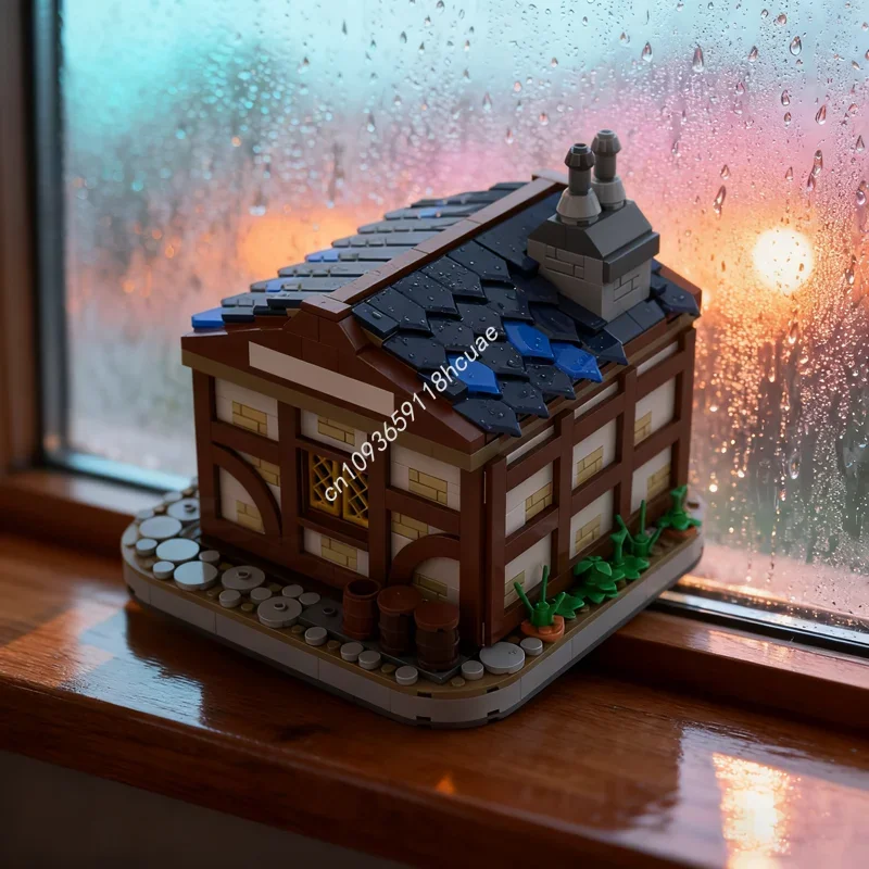 

762pcs MOC Medieval Castle Brewery Castleed Model Building blocks Construction DIY Christmas gifts idea toy Brick Kids Birthday