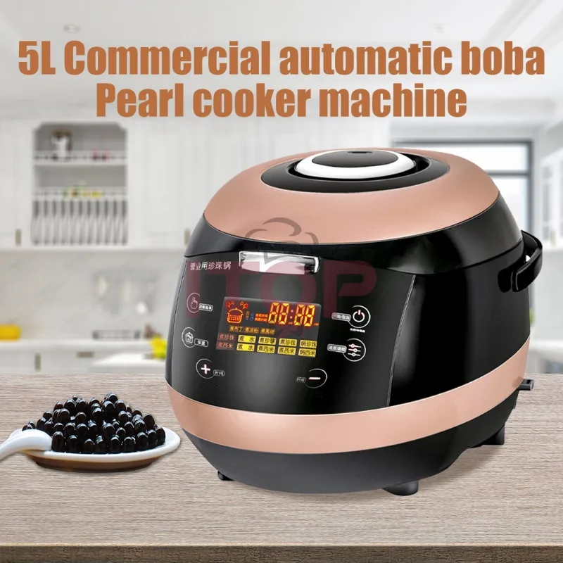 Tea Shop Automatic Boiling Pearl Powder Round Smart 220V/110V 1 Litre Pressure Cooker 5 Litre Bubble Tea Ball Cooking