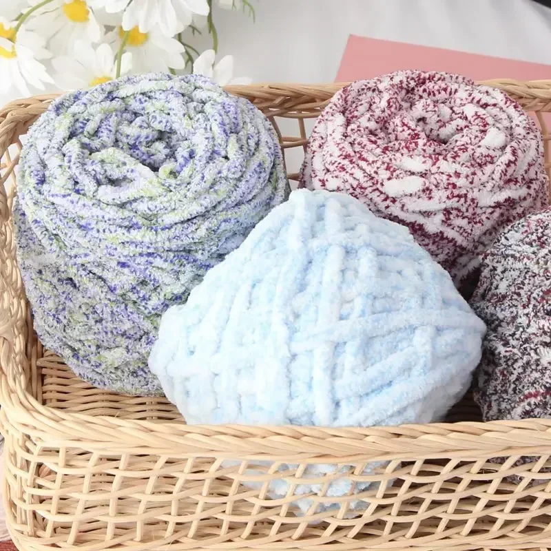 100g/ball Soft Snowflake Color Cotton Blends Crochet for Knitting Wool Scarf Hand Knitting DIY Thick Cotton Yarn for Crochet