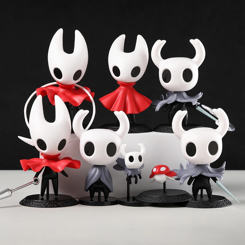 Set of 8 Hollow Knight The Knight Quirrel Game Figures Collectible Model Dolls Gifts