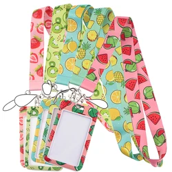 Cute Fruit Watermelon Key Lanyard, Employee ID, Access Card, Badge Holder, Lanyard for Key Chain, Keyring Holder