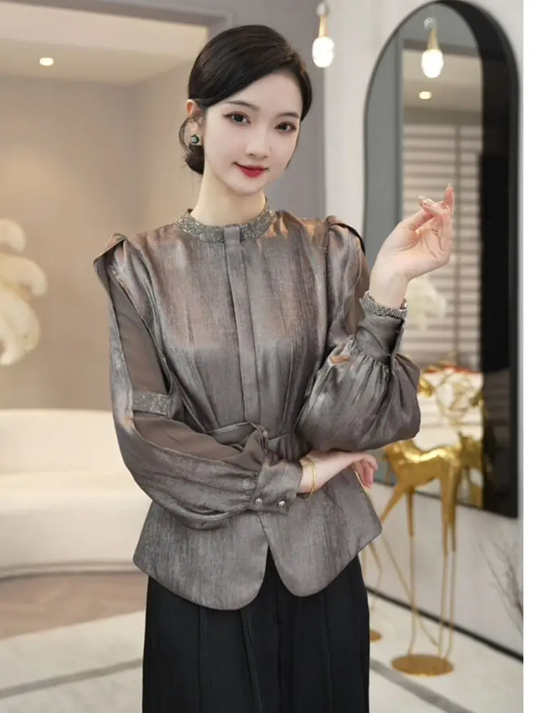 2024 Autumn New Style Niche Design Fashionable Long Sleeved Top for Women