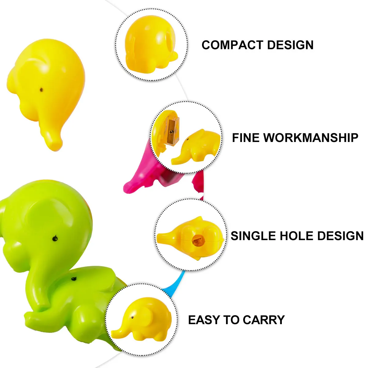 

12 Pcs Animal Shape Pencil Sharpener Mini Manual Plastic Kids Cartoon Creative School Supplies Student Stationery Tools Office