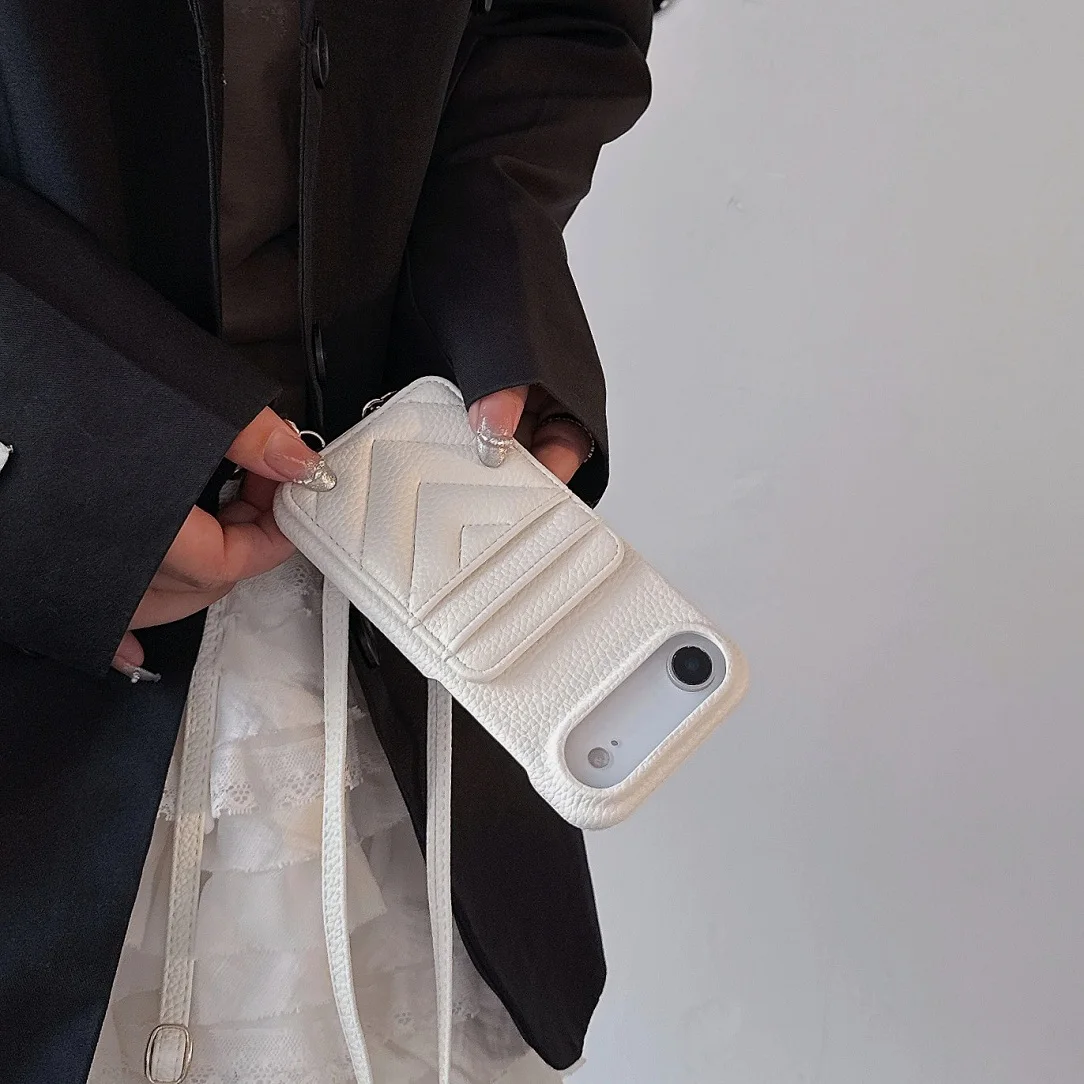 الفاخرة Crossbody الاتجاه الخامس شكل ثلاثية الأبعاد الجلود المزدوج فتحة للبطاقات حافظة لهاتف جوجل بكسل 9A 10 برو XL 8A 8Pro 7A 7Pro 6Pro 6A #5