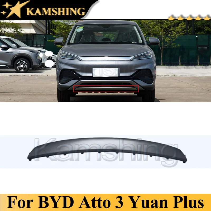 

Kamshing Front Bumper Lower Guard Deflector For BYD ATTO 3 Yuan Plus Front Bumper Lower Spoiler No Paint SC2E-2803117