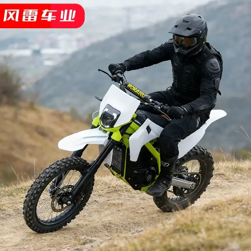 European and American cross-border electric off-road motorcycle 72V6000W large mountain Gaosai light peak lithium battery