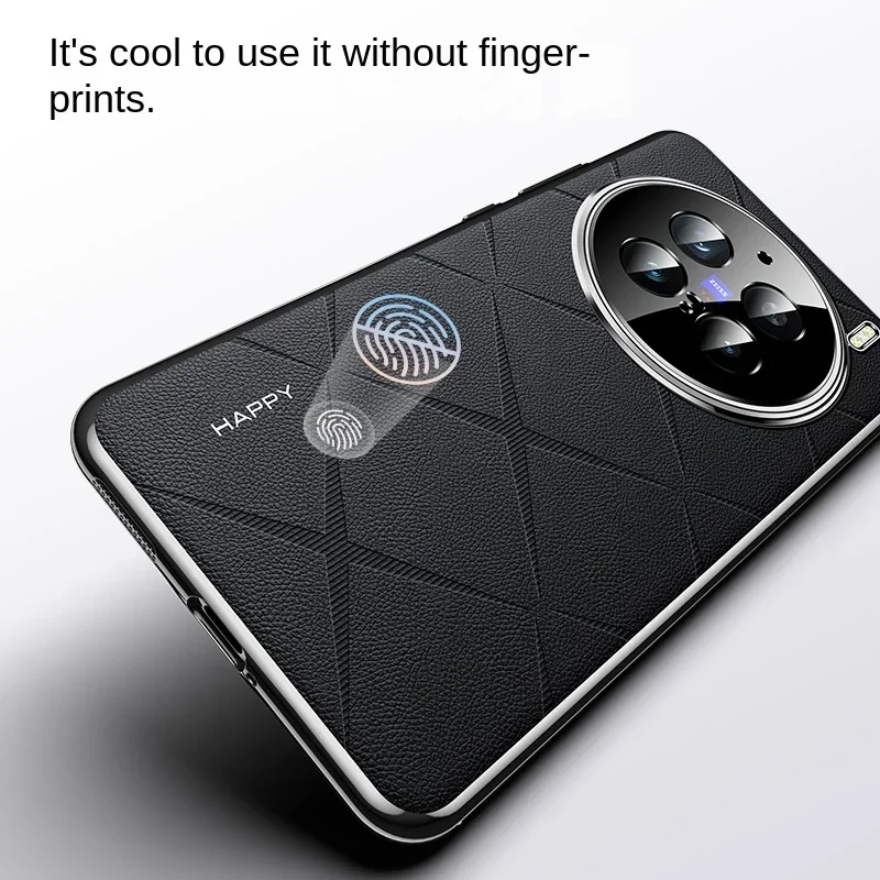 

For Vivo X200 FE X100s X100 T3 T4 Ultra V40 Pro Lens Full Protect Case Plating Bumper Shockproof Leather Back Cover Phone Cases