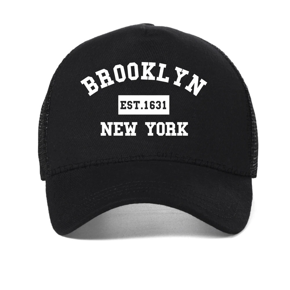 

Mens Summer Brooklyn Est. 1631 New York Letter baseball cap Sports Men Gym caps fashion Breathable snapback hat mesh Trucker hat