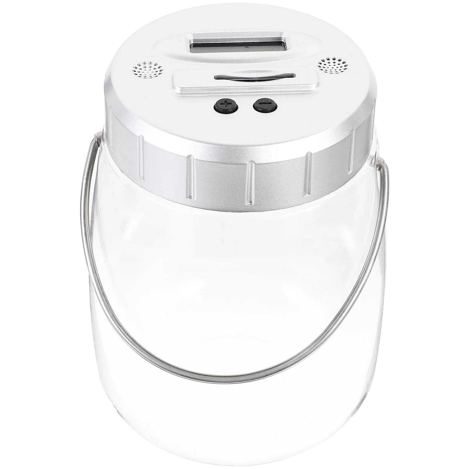 

Bank Digital Coin Counter Jar Plastic Kids Money Bank Can Clear Display Automatic Counting
