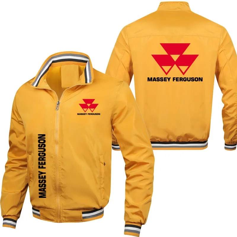 2025 ربيع الخريف ماسي فيرغسون شعار مطبوعة موضة الرجال ma1 الطيران سترة معطف سستة الترفيه الرياضة الرجال سترة #4