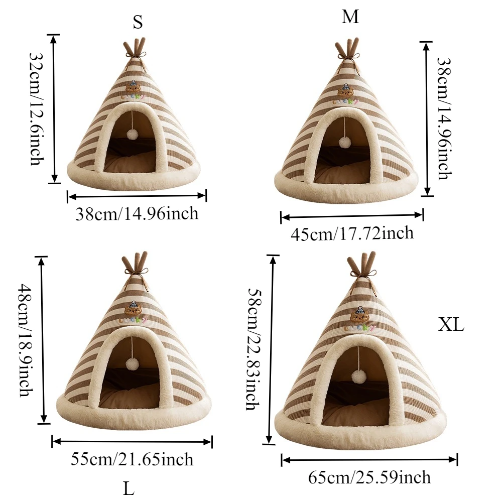 1PC pliable maison pour animaux de compagnie chat tente hiver chaud et doux lit chat chenils grotte tentes pour petits chiens de compagnie Дorius Для Jayaшки ト Katzenhöhle