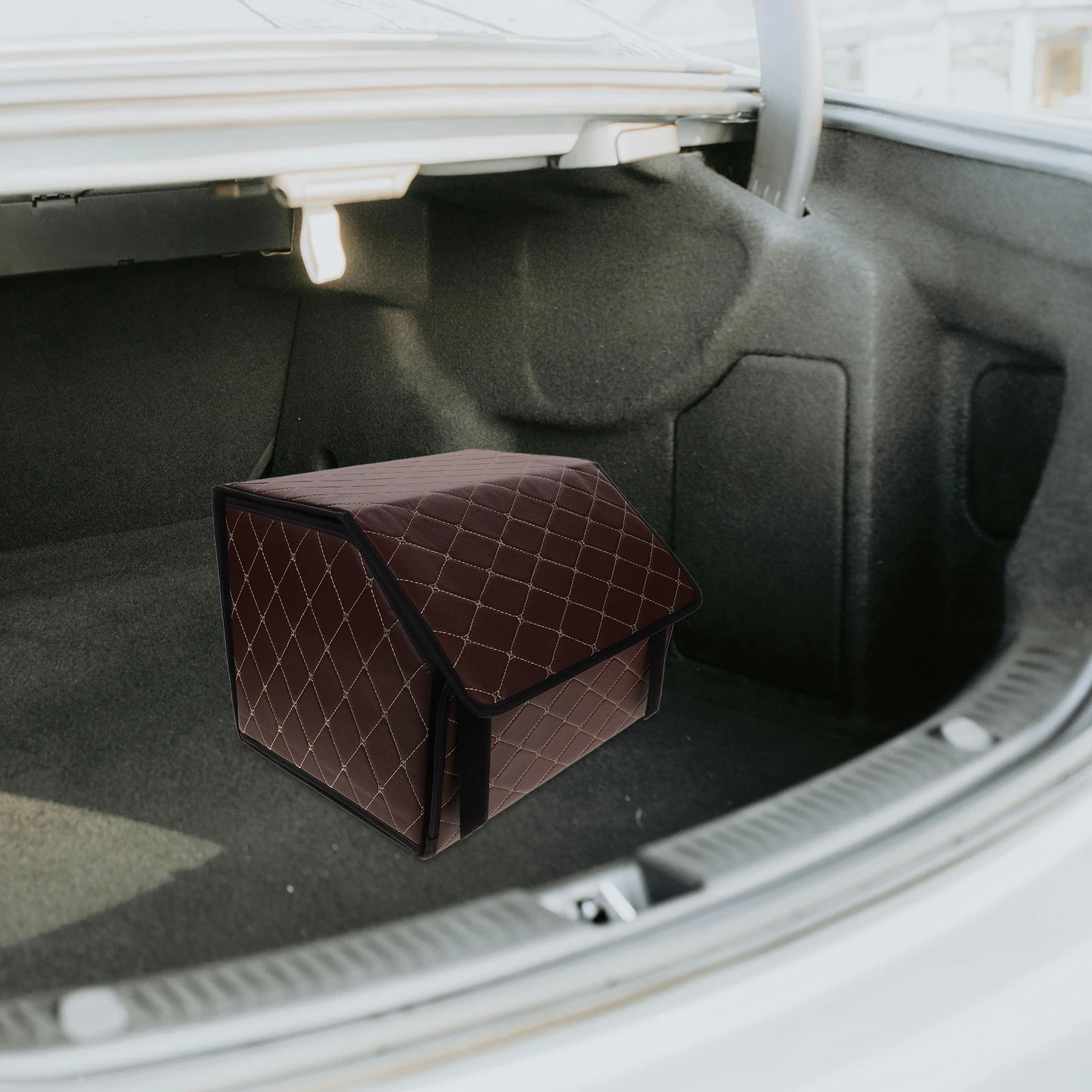 

Car s Small Artificial Quilted Trunk Box Suv Truck Car ganizer Trunk ganizer For Suv Bed Accessories