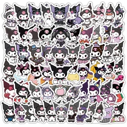 60/120Pcs Kawaii Anime Kuromi Stickers Sanrio Cartoon Decals DIY Skateboard Guitar Waterproof Cute Graffiti Sticker Toys