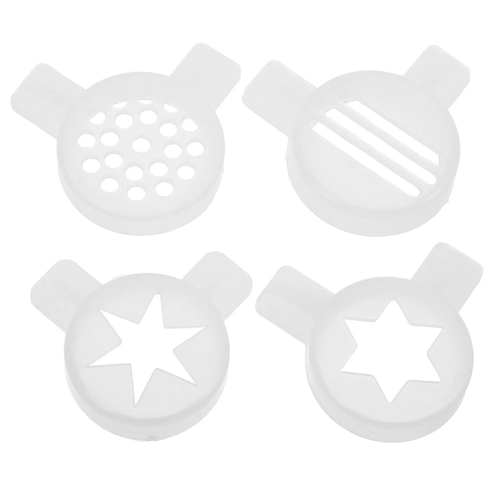 4Pcs Ice Cream Shaping Nozzles Set – Star Tip Piping Dispenser for Dessert, Restaurant & Home Use