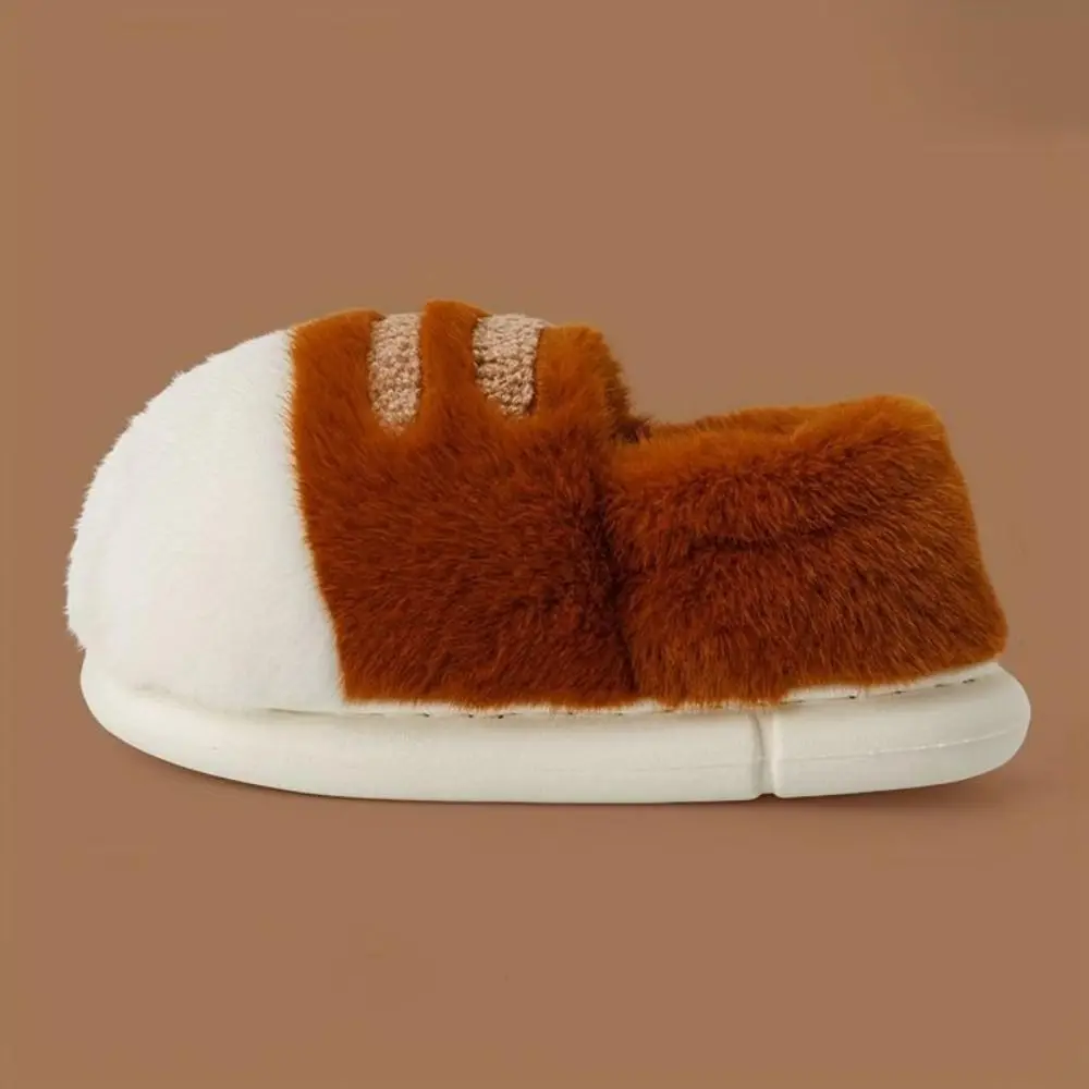 كعب مغلق القط باو النعال المسطحة القاع المواد الحيوان مخلب النعال رقيق الملمس الدافئة العزل كيتي قدم الشرائح #2