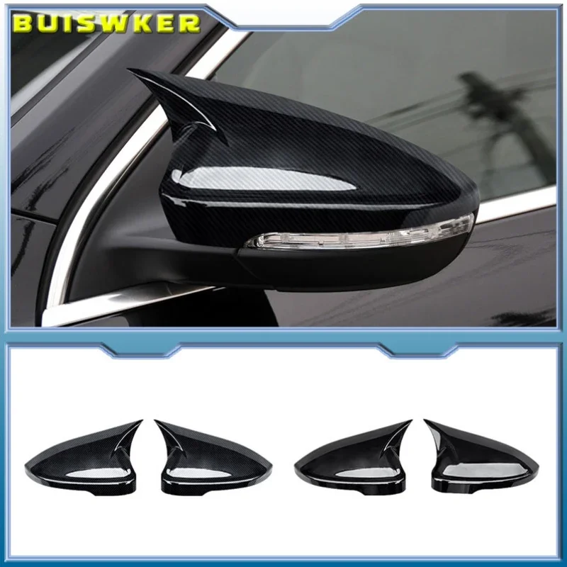 For Volkswagen VW CC Beetle Jetta Passat Sagitar Magotan Scirocco EOS Bora Rearview mirror cover carbon fiber side mirror cover