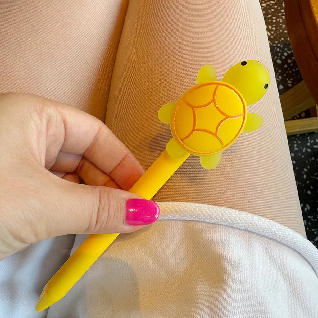 0.5mm Ballpoint Pen Cute 3D Turtle Shaped Ballpoint Pen Plastic Ballpoint Pen Multi Color Students Small Gift Back To School