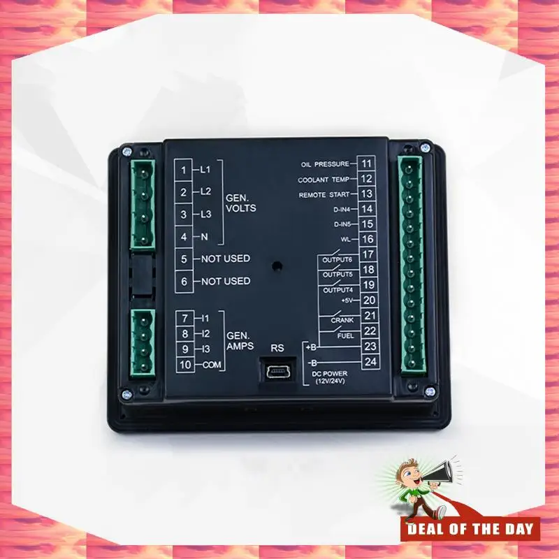 24-Hour Delivery DCP-10 Genset Controller Generator Automatic Controller LCD Control Panel Diesel Genset Parts GU610A/W 8-35V