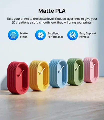 JAYO 2.2KG PLA Matte 3D Printer Filament 1.75mm PLA Filament with Matte Finish Print 3D Printing Materials For FDM 3D Printer