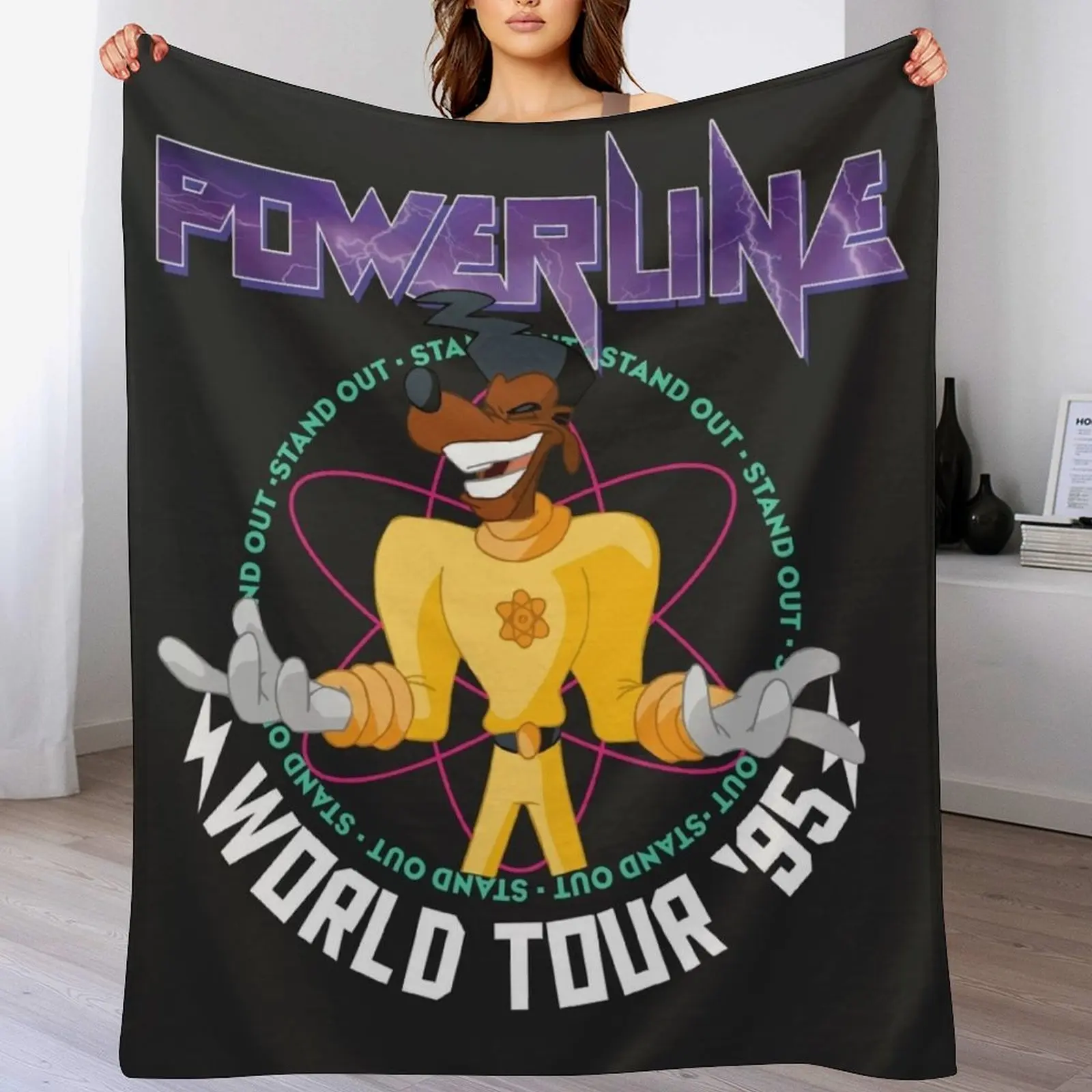 

POWERLINE Throw Blanket Loose Softest heavy to sleep Blankets