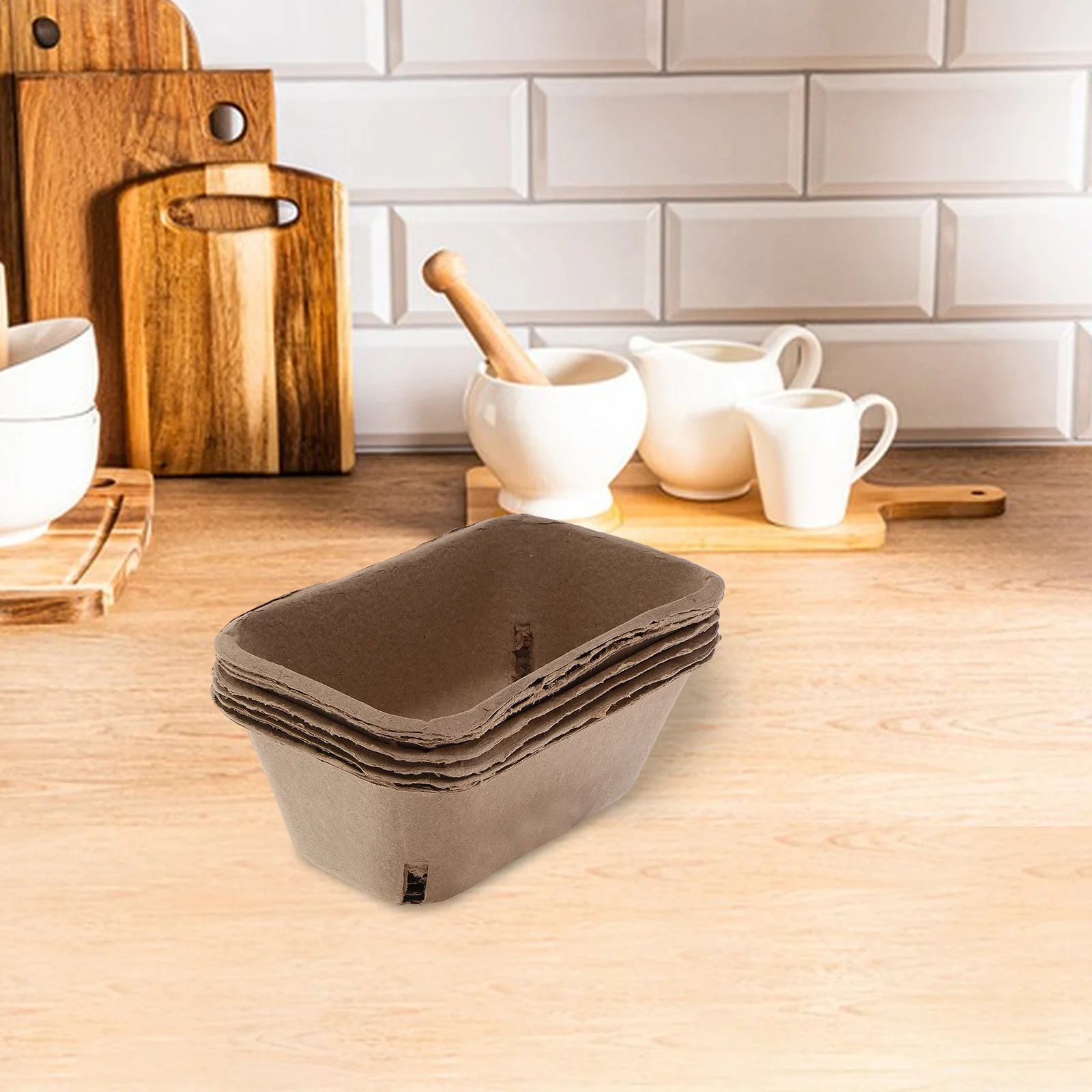 20Pcs Berry Basket Paper Tray Household Snack Container Strawberry Packing Holder