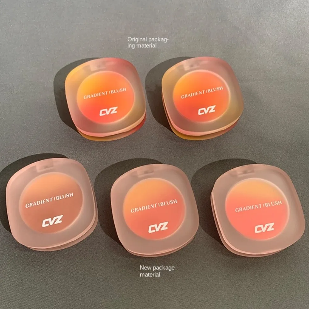 أحمر خدود برتقالي غير لامع مزدوج التدرج يدوم طويلاً مقاوم للماء أحمر خدود الخد لون طبيعي توسيع مكياج الوجه روج عاري #4