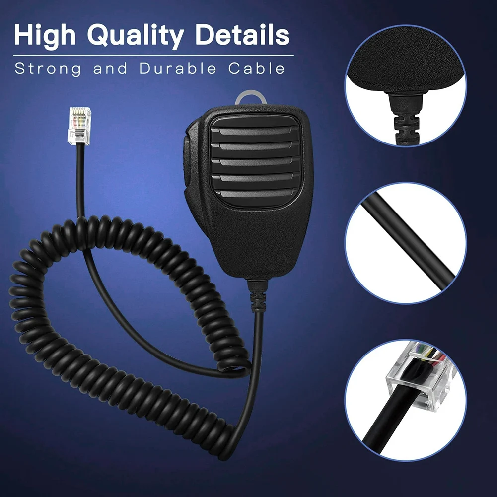 Noise Reduction Speaker Microphone For Field Communication High-sensitivity Mic Capsule Built-in Speaker For ICOM IC-208H