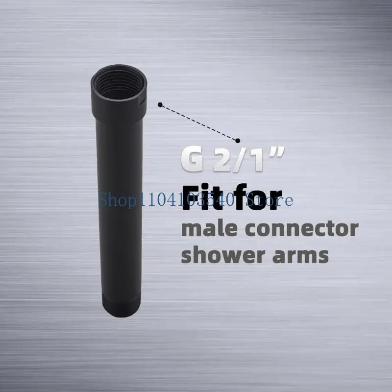

02DC Round Shower Head Extension Rod Shower Extender Stainless Steel Shower Extension Pipe Bathroom Accessories Enduring
