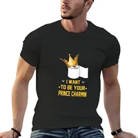 I want to be your Prince Charmin. T-Shirt cute clothes anime Short sleeve tee plain t shirts men