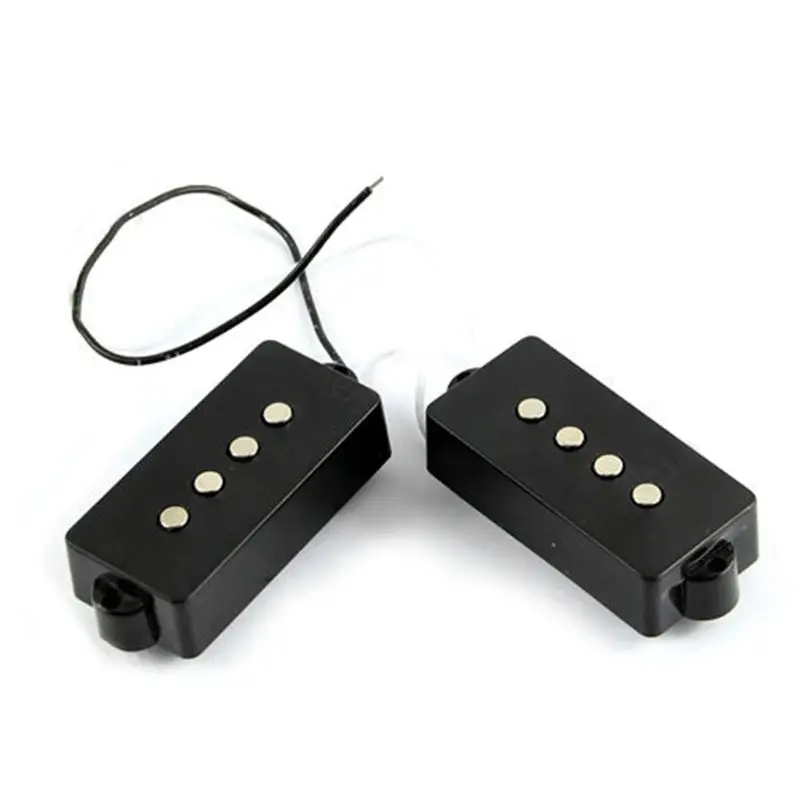 Black 4 String Noiseless Pickup Set For Precision P Bass Bridge Pickup Set new