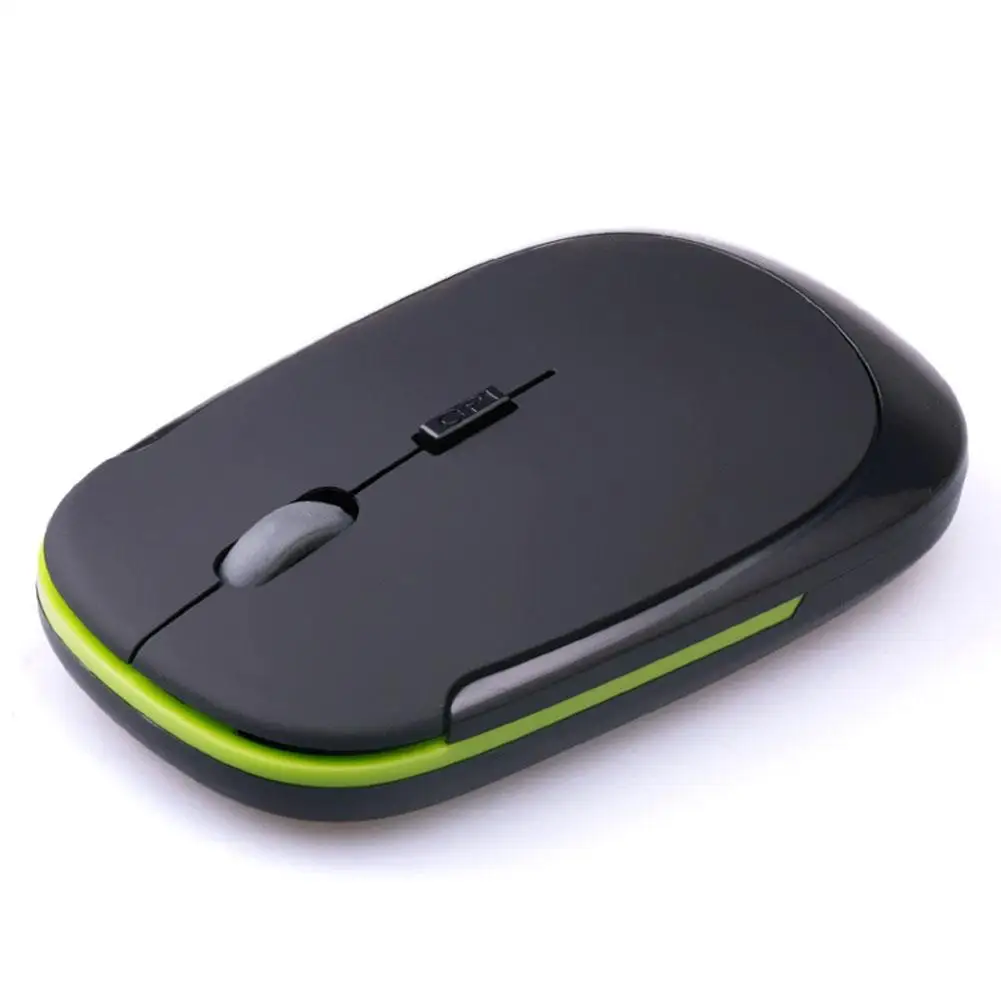 Portable Slim 2.4ghz Wireless Mouse For Laptop Pc 1600dpi 10m Free Movement For Home Or Office Use