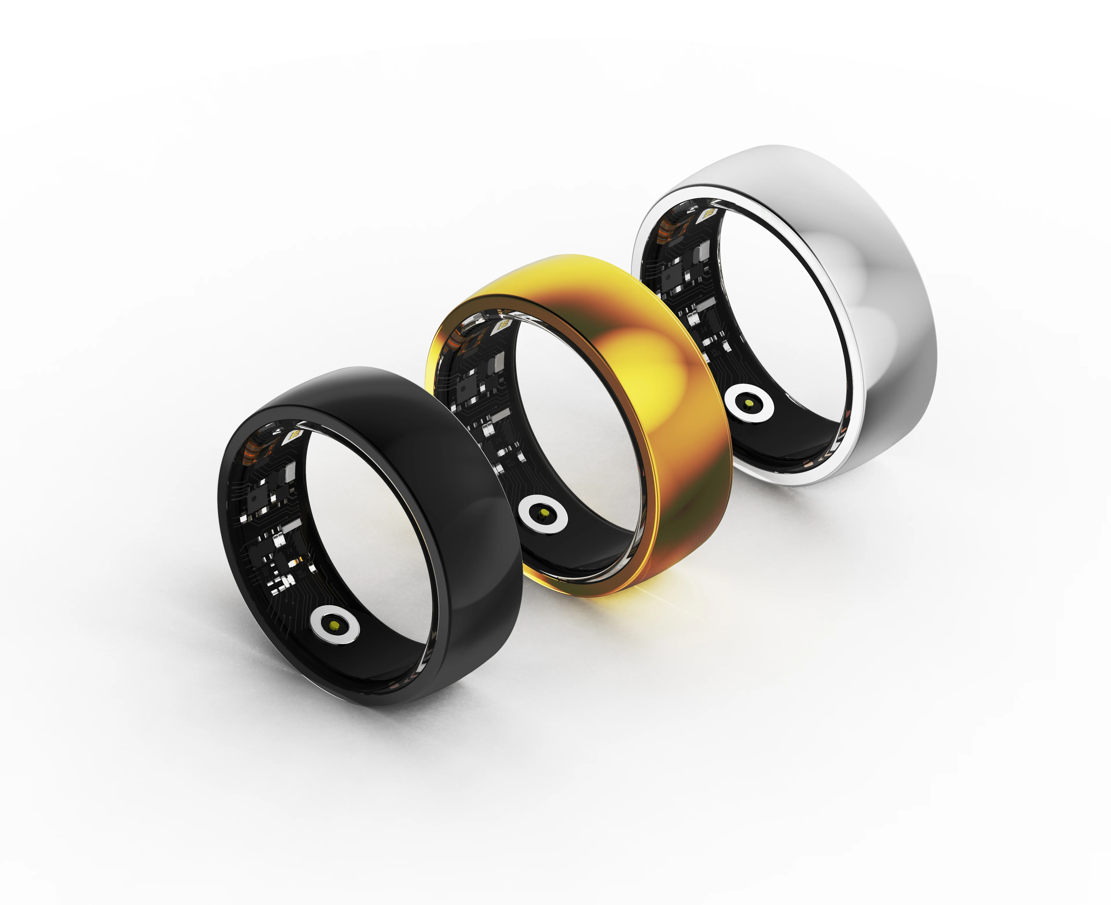 

Smart Ring Fitness Tracker Ring IP68 Waterproof Sleep Exercise Monitor Health Ring Compatible with iOS and Android for Women Men
