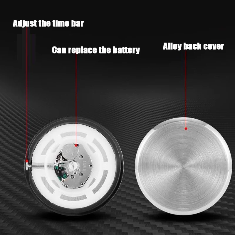For Alfa Car Clock Car Watch Air Outlet Mini Decoration Car Dashboard Luminous Watch for Volkswagen Mercedes-Benz Jaguar Audi - Image 3