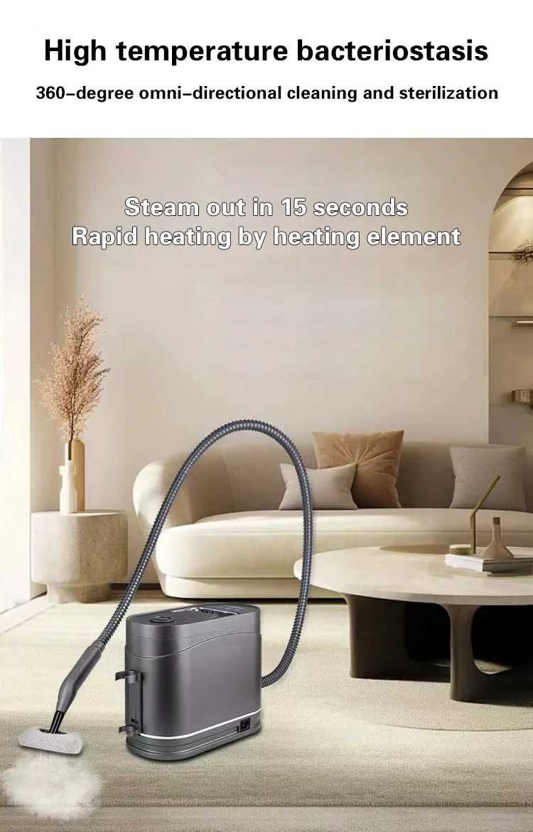 20251.2L Macchina per la pulizia a vapore ad alta temperatura e alta pressione a calore rapido Pulitore a vapore per la pulizia 1500w