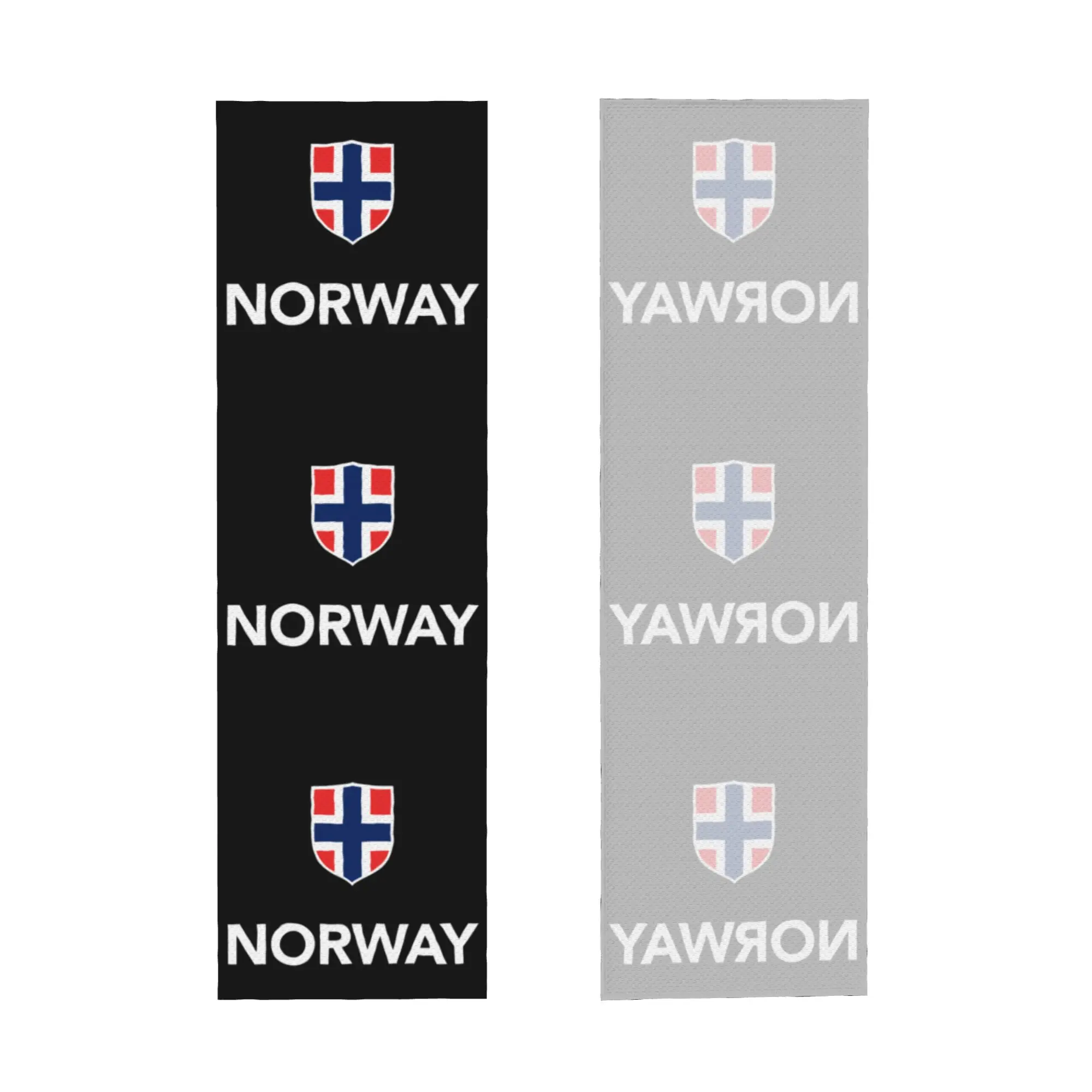 Norway Flag Cold Exercise Towel  Norwegian Flag Super Soft Breathable Instant Cooling Towel Swimming Towels