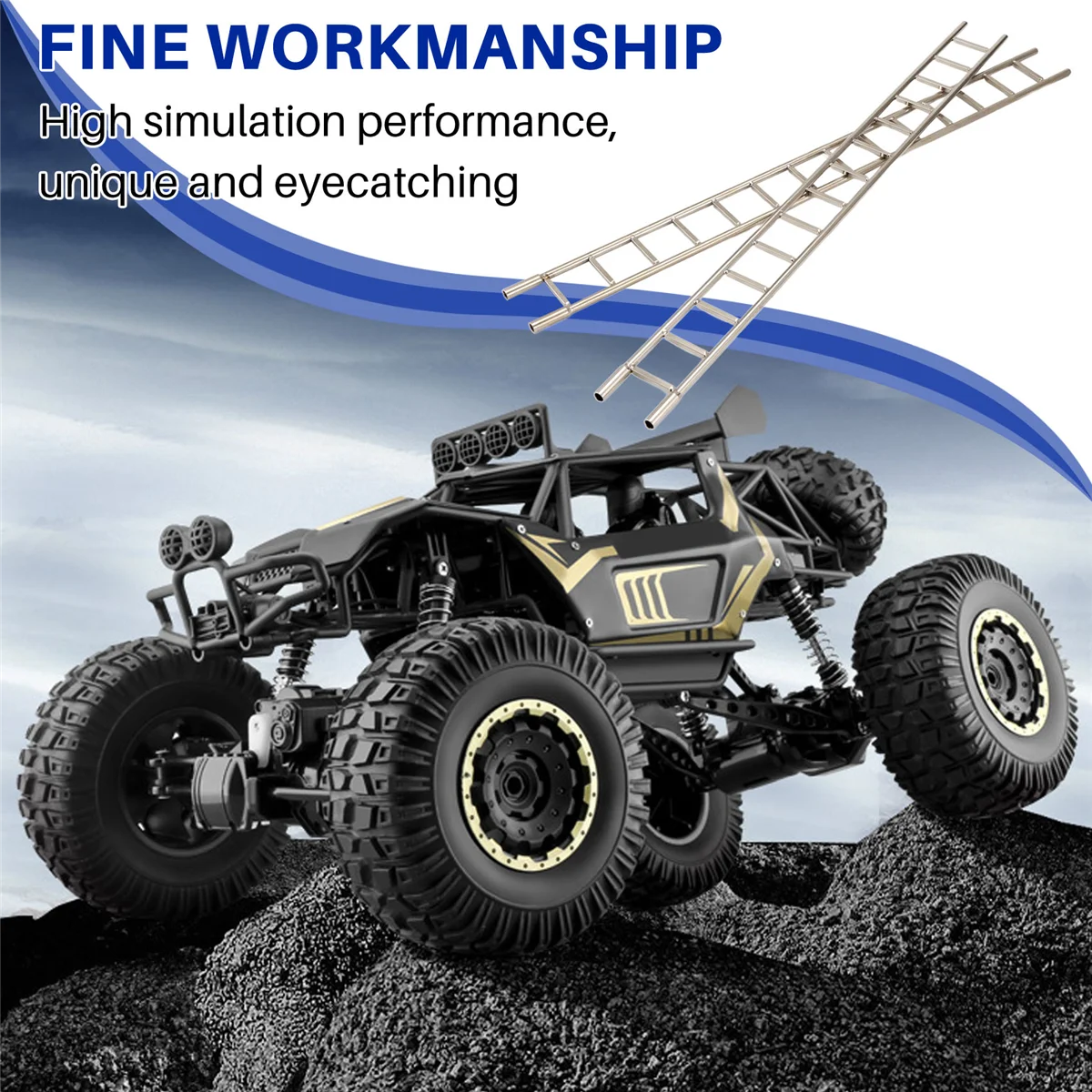 Décoration d'échelle de Simulation en métal pour 1/10 Traxxas/Axial/Redcat HPI/Arrma/Losi, pièces de bricolage de voiture