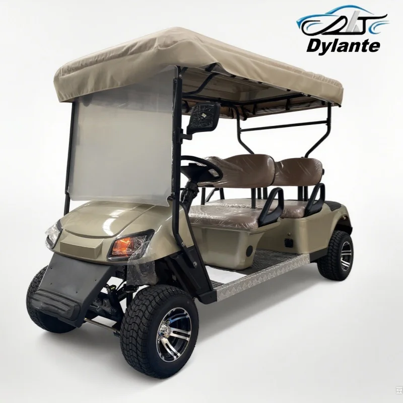 

Индивидуальная электрическая тележка для гольфа, 4-местная литиевая батарея, практичная электрическая тележка для гольфа для бездорожья, предназначенная для привлекательности