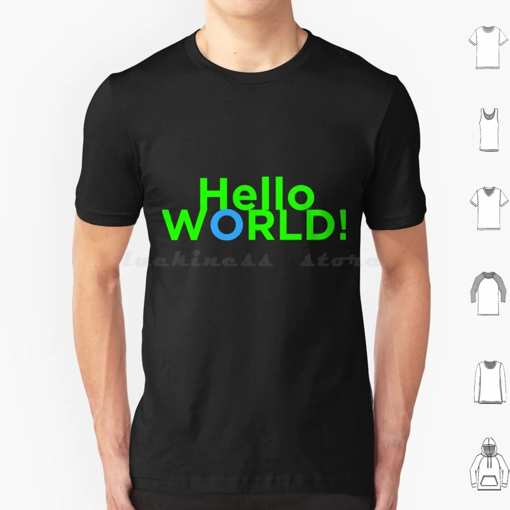 Hello World T Shirt Big Size 100% Cotton Coder Code Code Like A Girl Coder Humor Coders Coding Coding Humor Computer Developer