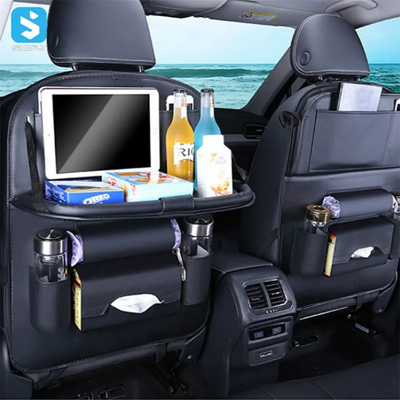 TICARVE Car Backseat Organizer with Touch Screen Tablet Holder Auto Storage Pockets Car Seat Back Protectors Car Accessories