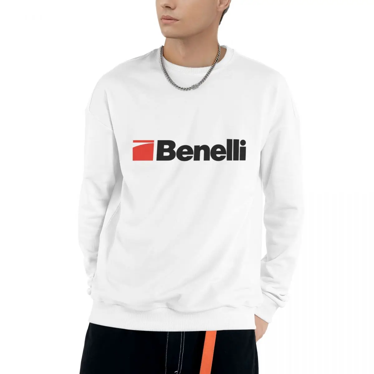 

BENELLI Casual Sweatshirts Men Women Cotton Basic Hoodies Pullover Hiphop