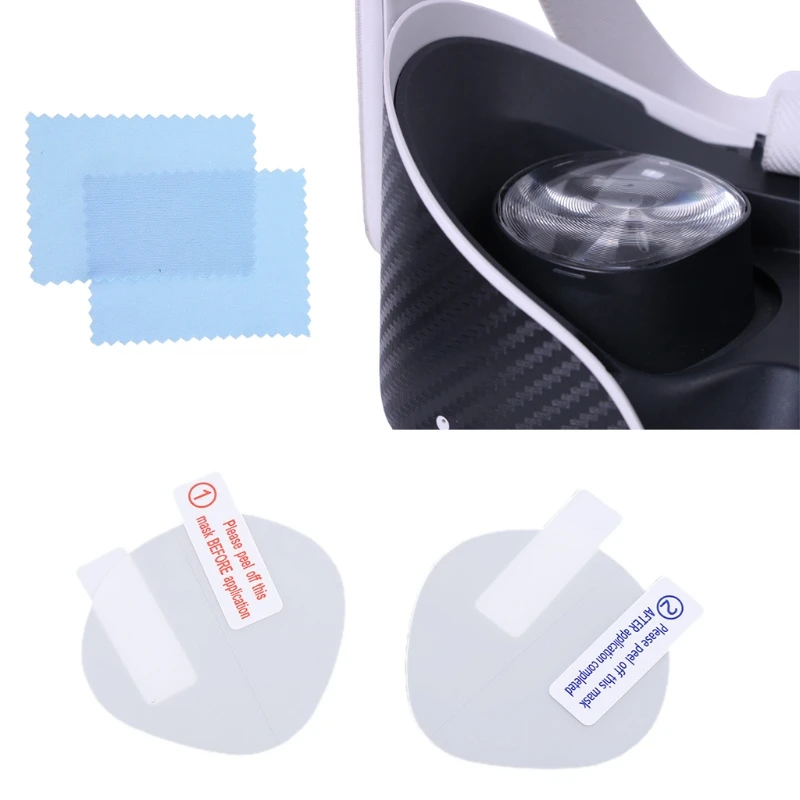 1Set Anti-scratch VR Lens Protector Light Transmission Protective Film for Oculus Quest 2 VR Glasses Wear-resistant DropShipping