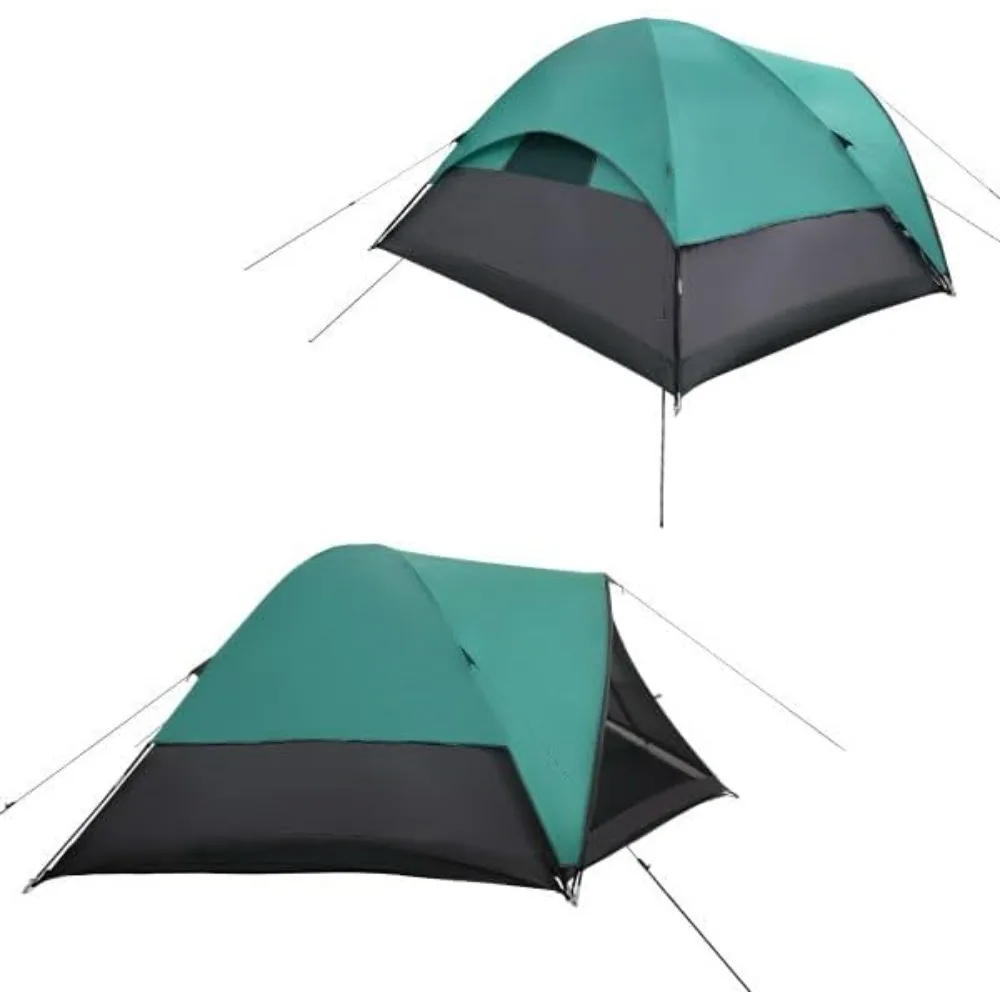 Camping Tent - Includes Rain Sheet and Carrying Bag Easy to pitch, spacious style Easy to set up 4 Season screened rear windows